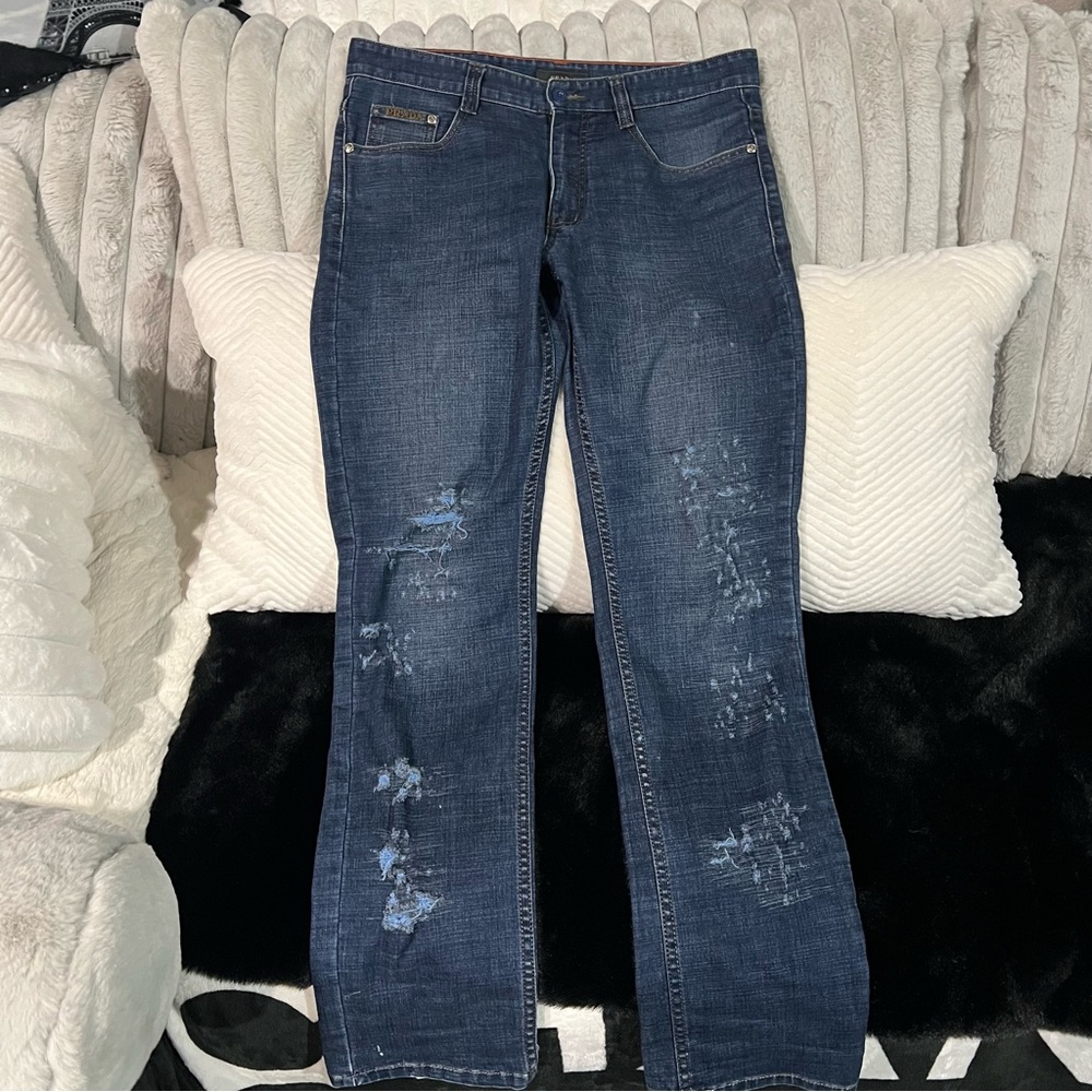 Vintage Prada Distressed Blue Jeans